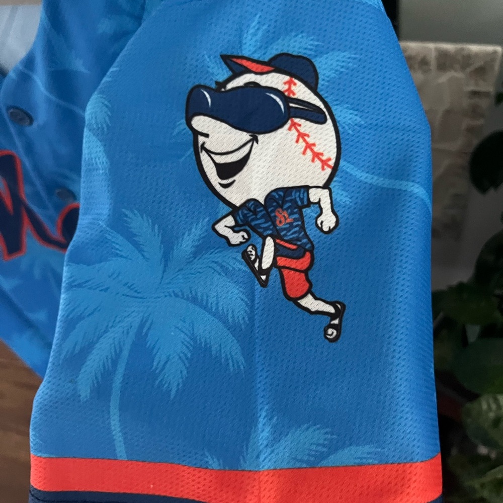 Blue Mets Baseball Jersey - image 3